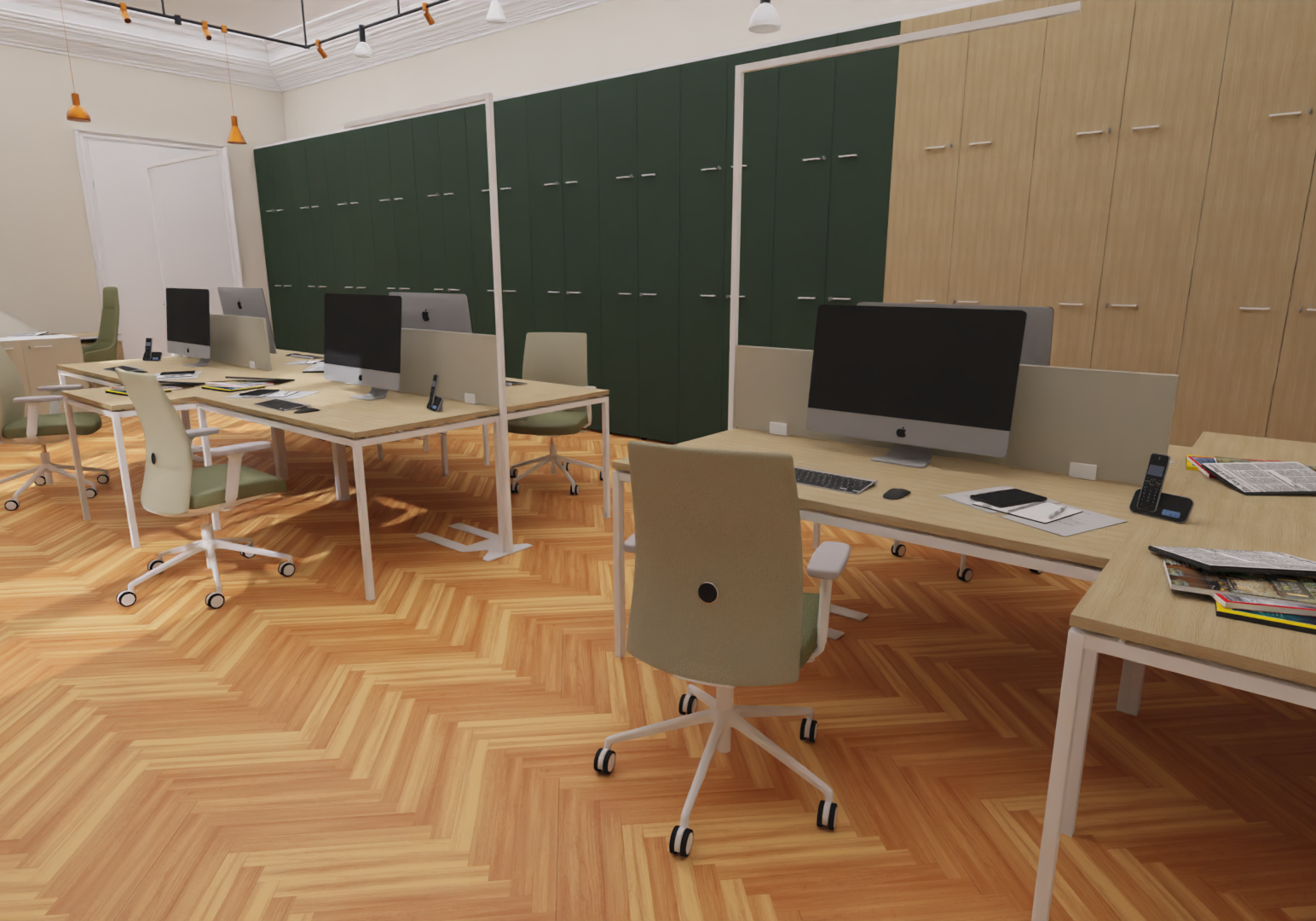 3D Visualisierung Bürokonzept 1010 Wien