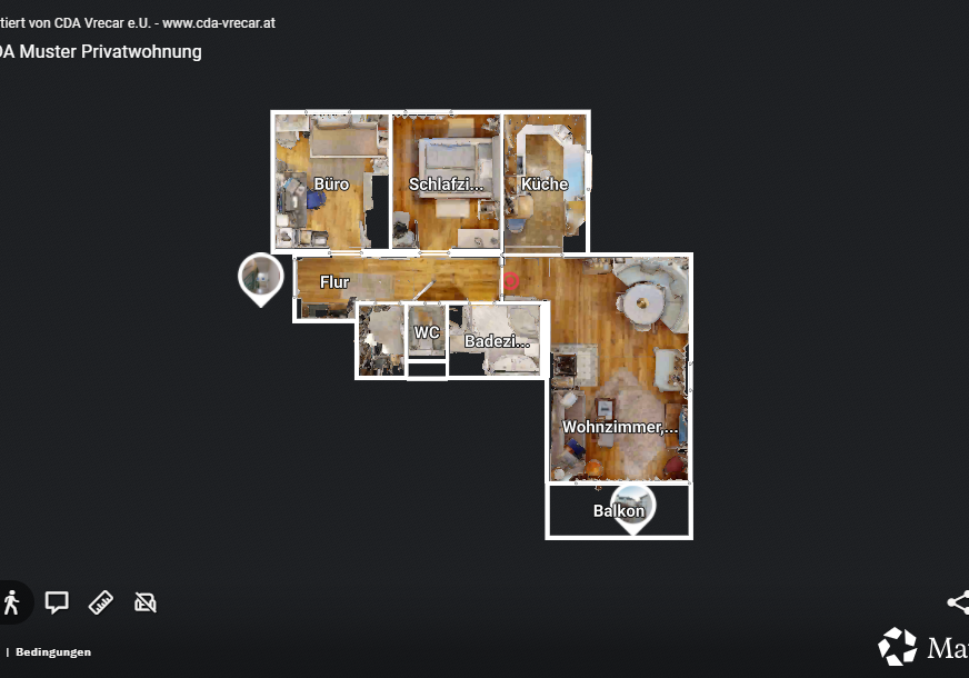 Matterport Aufnahme durch CDA Vrecar